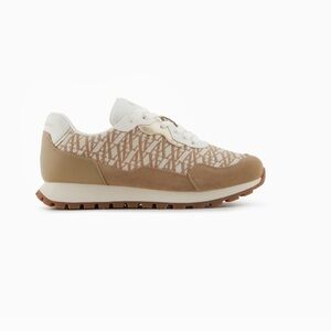 A/X Armani Exchange Cream and Tan Women's Sneakers